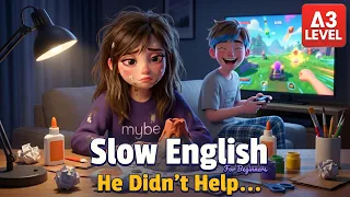 Ryan Didn’t Help… Yummy at School Project | Easy English Listening Story (A3 Level)