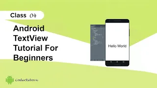 Android TextView Tutorial for Beginners Set Text Color Size Class - 04