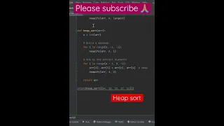heap sort python with example