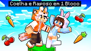 COELHA e RAPOSA estão PRESOS em 1 BLOCO no Minecraft ◂Miika▸