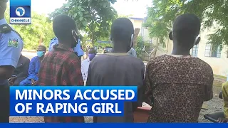police parade minors suspected of gang rape murder