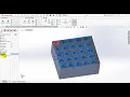Solid Work Tutorial 44 Linear Pattern Solid work linear pattern command linear pattern 3D command
