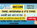 MCOM 2nd YEAR IGNOU MCO - 3 TOPIC