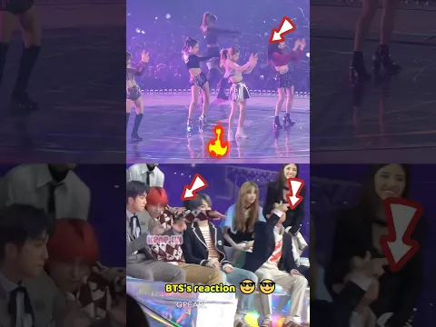 BTS's Cute reaction on Blackpink "Ddu-du-ddu-du" 🔥💜 #bts #blackpink