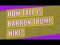 How tall is Barron Trump Wiki