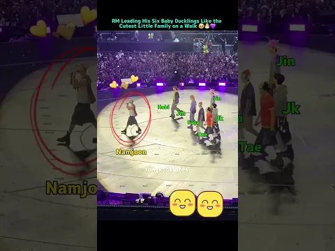 RM Leads the BTS Duckling Parade… Six Little Shadows Follow
