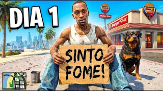 Eu Sobrevivi 100 DIAS no GTA San Andreas REALISTA - O FILME