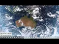 April 2026 monthly weather satellite timelapse Australia New Zealand weather