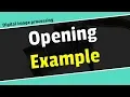 Opening example in digital image processing in Bangla image processing bangla tutorial
