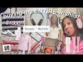 1 000 BUYING MY ENTIRE WISHLIST A HUGE HAUL online and in store shopping