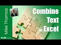 How to Combine Text in Excel 4 Methods CONCATENATE CONCAT TEXTJOIN and Ampersand
