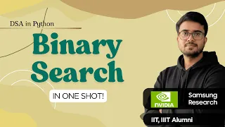2 22 Binary Search Explained DSA in Python Hindi