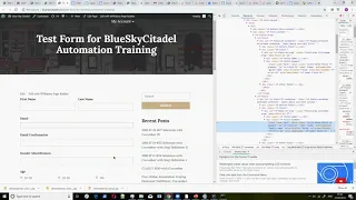 Inspecting Elements For Selenium WebDriver - Class 6C