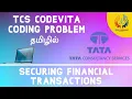 Securing Financial Transactions Tcs Codevita Coding Problem Tamil Tech Siddhar Python