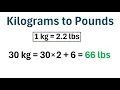 How to Convert Kilograms to Pounds EASY TRICK