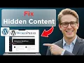 How to Fix WordPress Page Content Not Showing EASY Tested