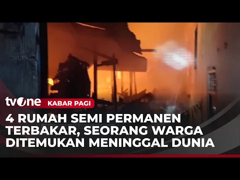 Kebakaran Empat Rumah Warga di Makassar Tewaskan Satu Orang
