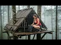 Lagu TIMELAPSE - Building a Treehouse Shelter in a Rainy Tropical Forest