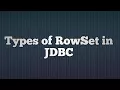 35 RowSet in JDBC