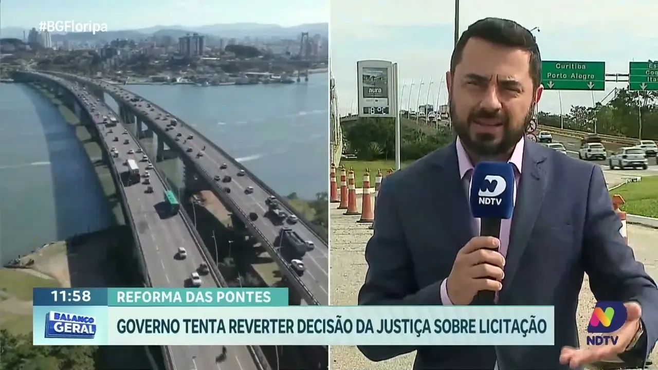 Justiça suspende contratação para reforma das pontes em Florianópolis