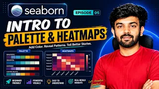 Heatmap plots and Palette Ep-5 Seaborn Python for AI DS code io - Tamil