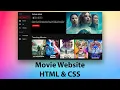 How to make movie website with html css movie website templete 2021