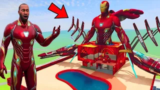 Franklin Finds Magic Stairs to Iron man House!#viralvideo #gta 