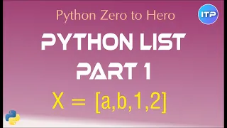 Python Lists - Part 1 Python Beginner Tutorials An IT Professional
