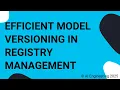 Efficient Model Versioning in Registry Management