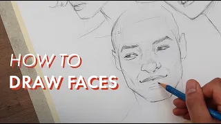How to Draw Faces | A Portrait Drawing Tutorial w. Alcohol Marker Studies