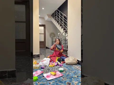 Aj humare ghar par ta janamasthmi ka kirtan 🦚🤩 #shorts #minivlog #sejalgabashorts