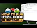 How To Run Your HTML Code in Notepad 100 WORKS NO Yapping To The Point FAST EASY