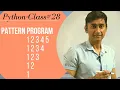 PATTERN PROGRAMS IN PYTHON NESTED LOOP RAJU SIR KI PATHSHAALA CLASS