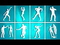ALL ICON SERIES EMOTES DANCES IN FORTNITE Get Griddy Ransom Fame is a Gun