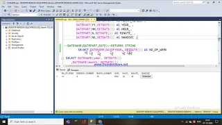 59 DATEPART AND DATENAME FUNCTIONS IN SQL
