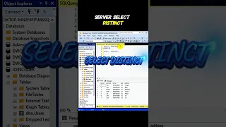 SELECT DISTINCT COUNT Function Explanation in SQL SERVER