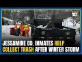 Jessamine County inmate work crews help collect trash after winter storm disrupts regular service