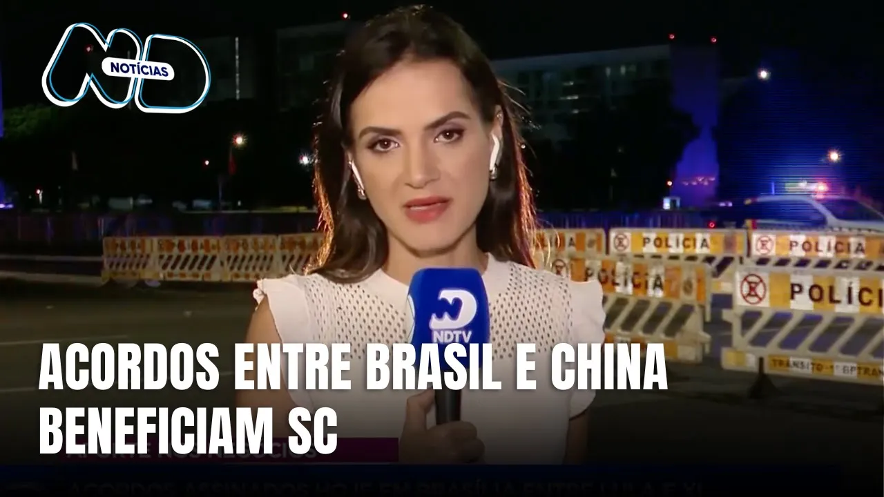 Acordos assinados em Brasília entre Lula e Xi Jinping beneficiam SC