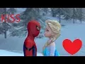 Lagu SFM| Spiderman and Elsa kiss| Animation