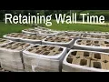 Woodward Acres Starting a Retaining Wall Project with Menards Clifton Blocks