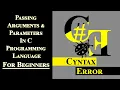 C Programming Tutorial For Beginners Passing Arguments And Parameters Cyntax Error