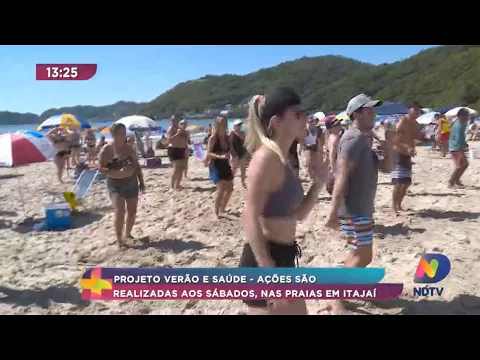 Projeto Verão e Saúde: ações são realizada aos sábados nas praias em Itajaí