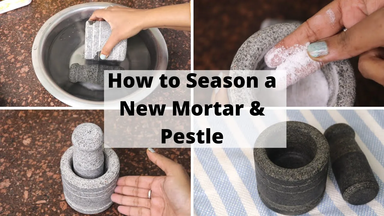 How to season a new mortar & pestle | Three Step Process before first use |