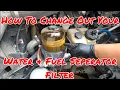 How To Change Out Your Water Fuel Separator Filter On Your Freightliner Cascadia
