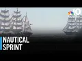 4 tall ships are speeding off Mass in a historic race