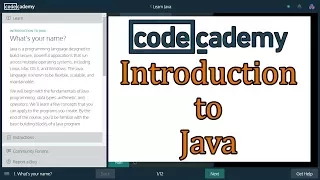 Codecademy Java Answers Introduction to Java Learn Java with Codecademy