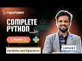 Ep 2 Variable Data Types and Operator In Nepali Python for Data Science Web Development