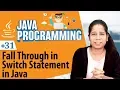 Fall Through in Switch Statement - Decision Making Statements in Java