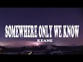 Download Lagu Keane - Somewhere Only We Know (Lyrics)