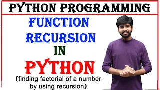 function recursion in python how to find factorial of a number by using recursion in python